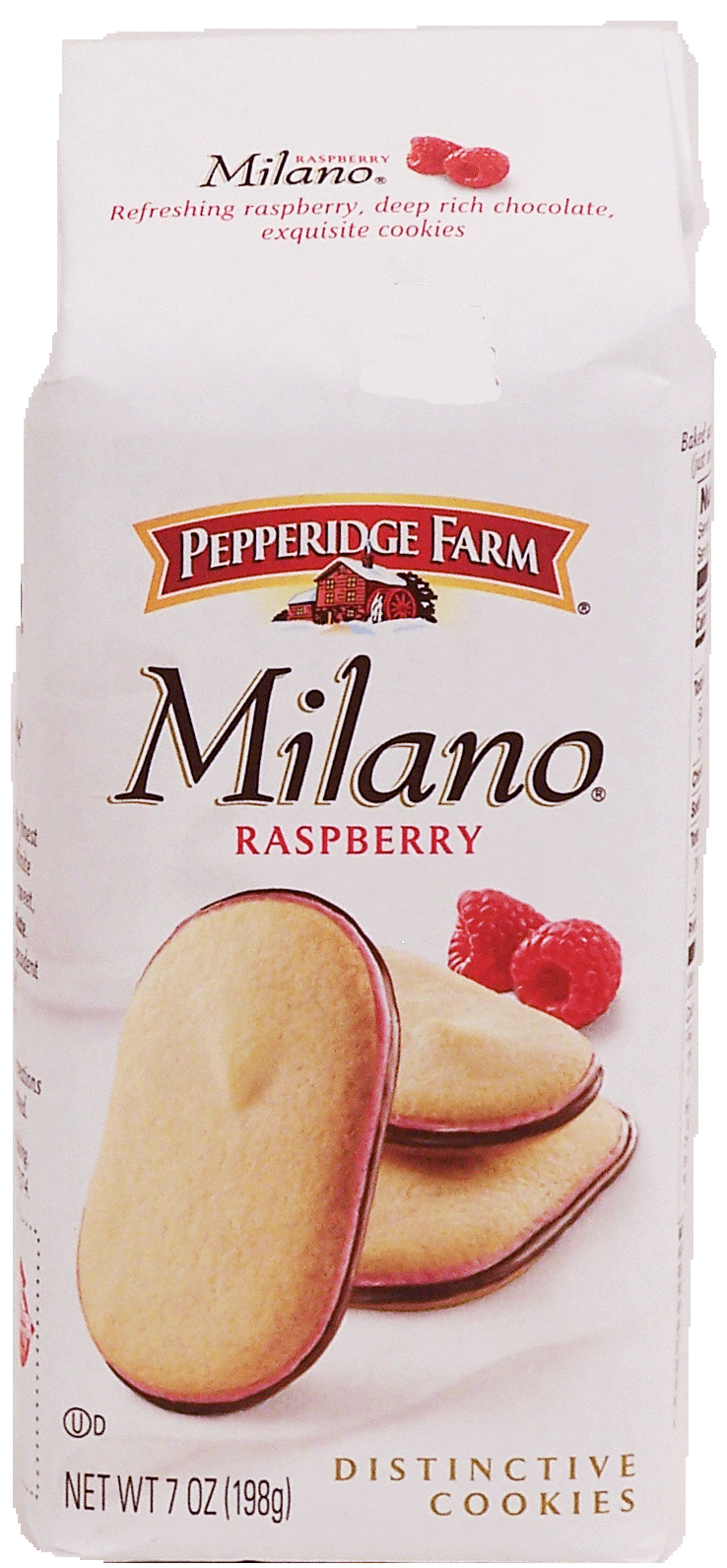 Pepperidge Farm Milano raspberry & rich chocolate distinctive cookies Full-Size Picture